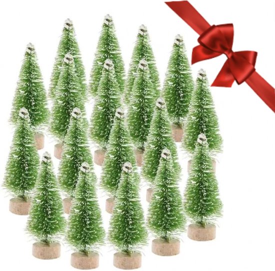 Mini Kerstboom - 12 - Miniatuur Kerstboompjes - Kerstversiering - Kerstdecoratie... | bol.com