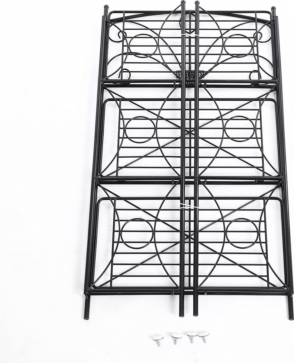 Plantenplank met 3 planken zwart | Koop bij SONGMICS