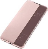 Smart View Flip Cover voor Huawei P30 Lite / P30 Lite New Edition – Roze Goud