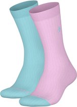 Scotch & Soda Dip Toe Classic Sock (2-pack) - heren sokken - lila - turquoise - Maat: 39-42