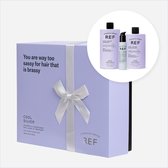 REF Stockholm - Giftbox Cool Silver - Shampoo, Conditioner en Leave in Treatment