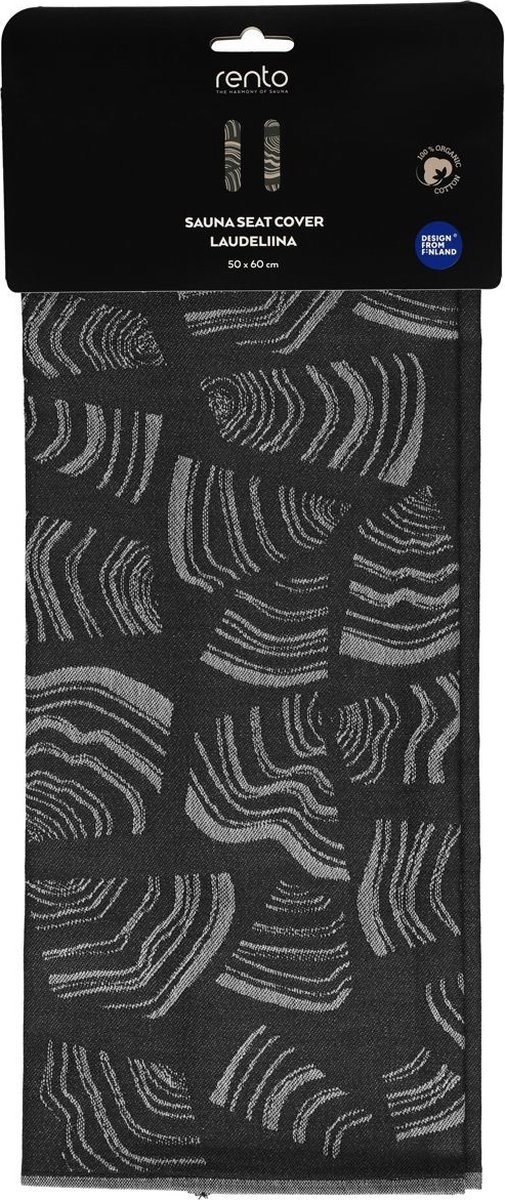 Rento Pino Sauna Kleed zwart 50x60 cm