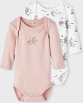 NAME IT NBFBODY 2P LS UNICORN NOOS Barboteuse Filles - Taille 68