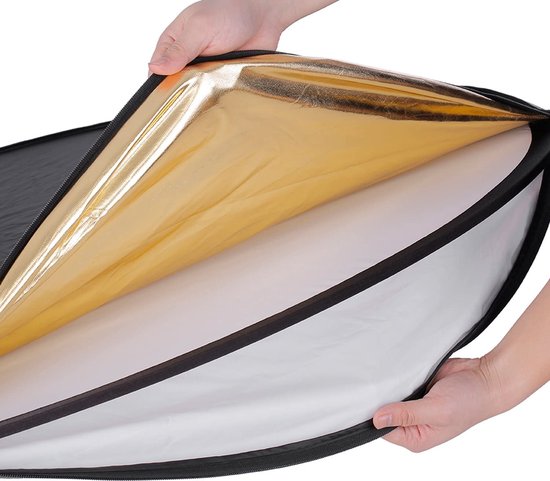Neewer® - Fotostudio Verlichting Reflector En Statief Set: 110cm 5 In 1 Meervoudige Schijfreflector 75 Inch Lichtstatief En Metalen Reflector