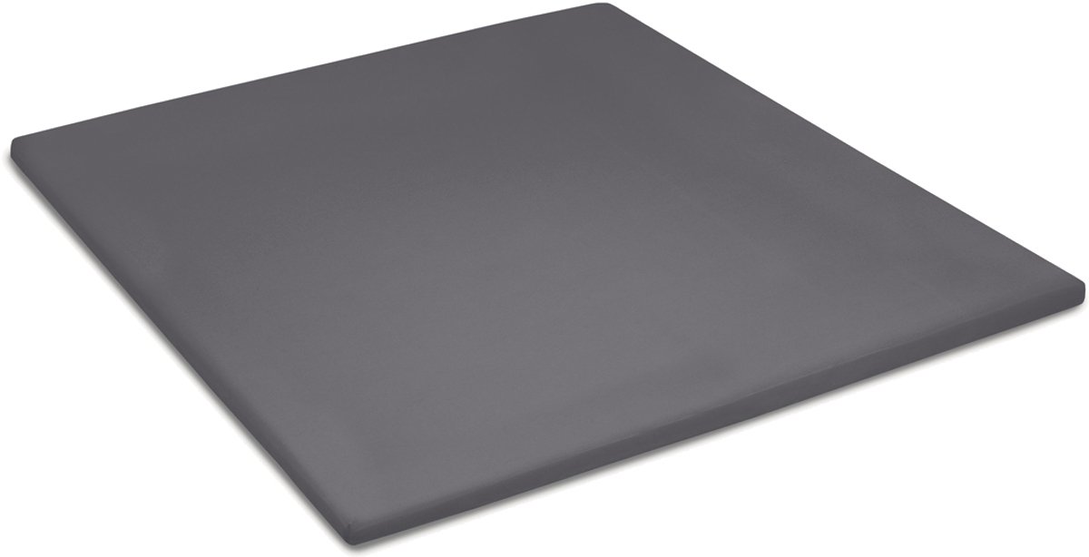 Cinderella Sundays Hoeslaken - Topper - 100% Katoen-Satijn - 160x210 cm - tot 15 cm  - Antraciet