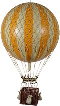 Authentic Models - Luchtballon Royal Aero - Luchtballon decoratie - Kinderkamer decoratie - Oranje - Ø 32cm