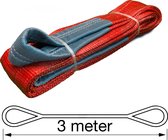 TETRA Hijsband - Werklast 5 Ton - Lengte 3 Meter - Hijsbanden - Heffen - Hijsen