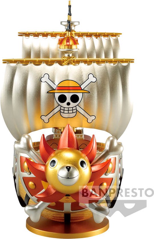 One Piece Thousand Sunny Gold Color figurine 19cm - Special Edition Color  Gold - Mega