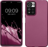 kwmobile telefoonhoesje geschikt voor Xiaomi Redmi Note 11 Pro+ 5G / Note 11 Pro Plus 5G - Hoesje voor smartphone - Back cover in metallic lila