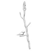 EAR IT UP - Hanger - Vogel - Tak - Bird - Branch - 925 sterling zilver - 41 x 10 mm - 1 stuk