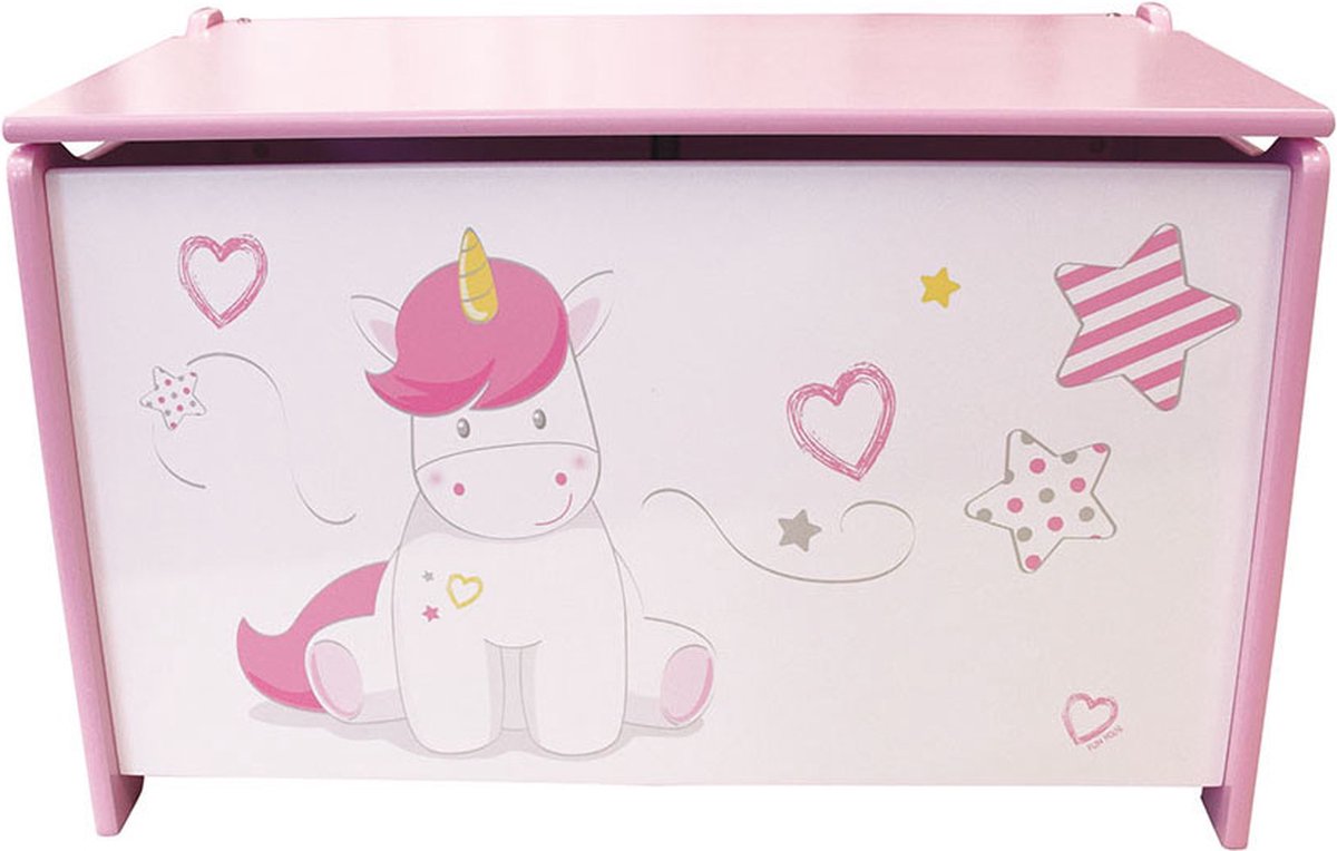 Unicorn Speelgoedkist, Sweet - B58 x L36 x H40 - MDF