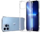 Iphone 12/12 Pro hoesje - Transparant - Opstaande hoeken