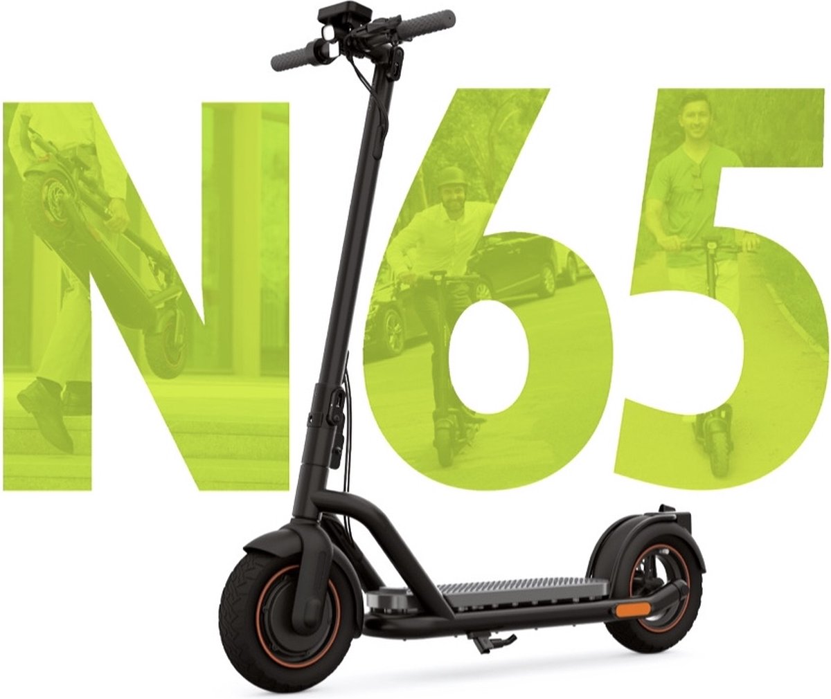 NAVEE N65 opvouwbare elektrische scooter, 10 inch opvouwbare elektrische scooter, 48 V 12,5 Ah batterij, opvouwbare elektrische scooter voor volwassenen, app-bediening, snel draagbaar stedelijk woon-werkverkeer - NAVEE - €649,95