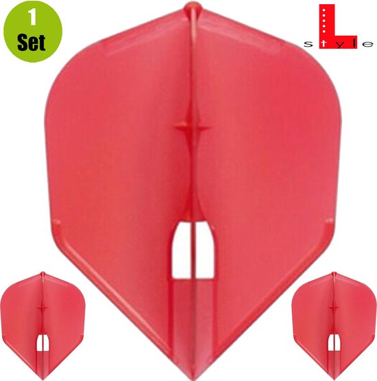 L-Style Champagne Flight L3 Shape Solid Red - Dart Flights van L-Style — afbeelding 5