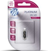 M-Tech LED C5W 12V 3,2W - 36mm - Platinum 2x Osram Led diode - Canbus - Wit - Enkel