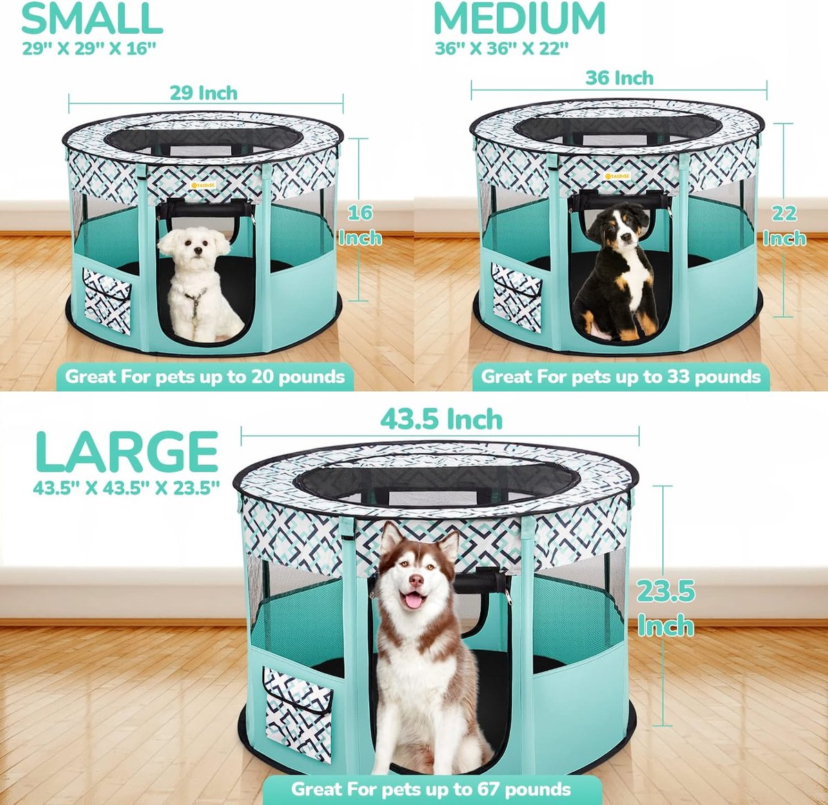 Tente de Camping pour Chiens et Chats - Pliable - Intérieur & Extérieur