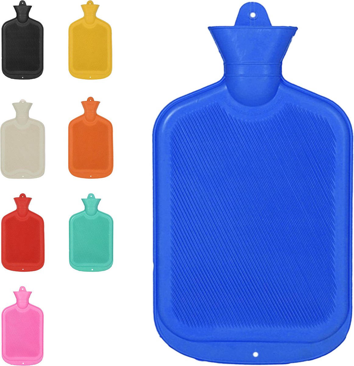 Warmtekruik | Kruik | Warmwaterkruik | Rubber | 2 liter | Blauw | Able & Borret