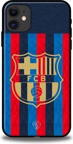 FC Barcelona telefoonhoesje - Apple iPhone 11 - Backcover - Softcase TPU - Blauw - Rood