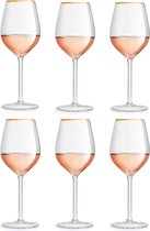 Ensemble de verres à Verres à vin de Luxe - Salle à manger de Noël - Set de verres à vin - Passe au lave-vaisselle - Glas durable de haute qualité