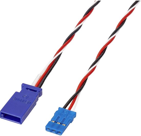 Câble Y Reely Pour Servos - 2x JR Mâle Vers 1x JR Femelle - Longueur 10 Cm Section 0.5 Mm² - Neuf Sous Blister