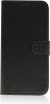 Leren Book Case Geschikt voor Apple iPhone 14/Flip Cover met stand functie/ Kaarthouder en magneet sluiting kleur Zwart