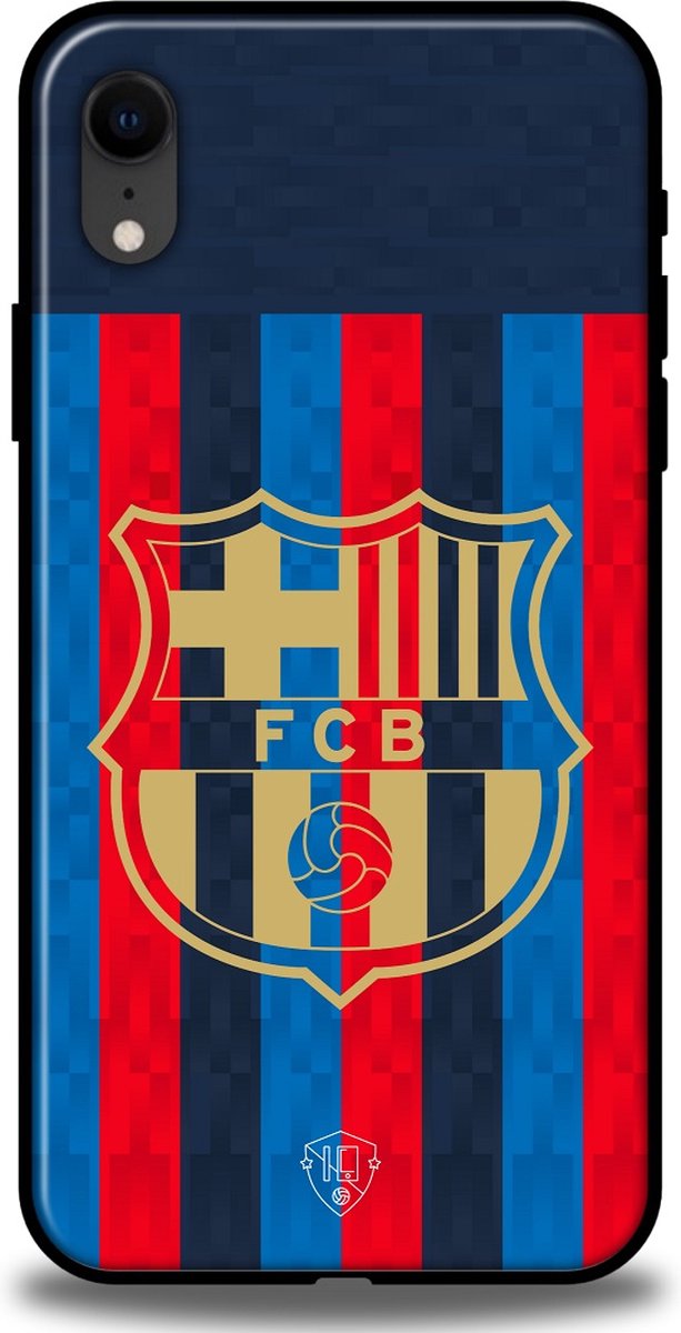 FC Barcelona telefoonhoesje - Apple iPhone XR - Backcover - Softcase TPU - Blauw - Rood