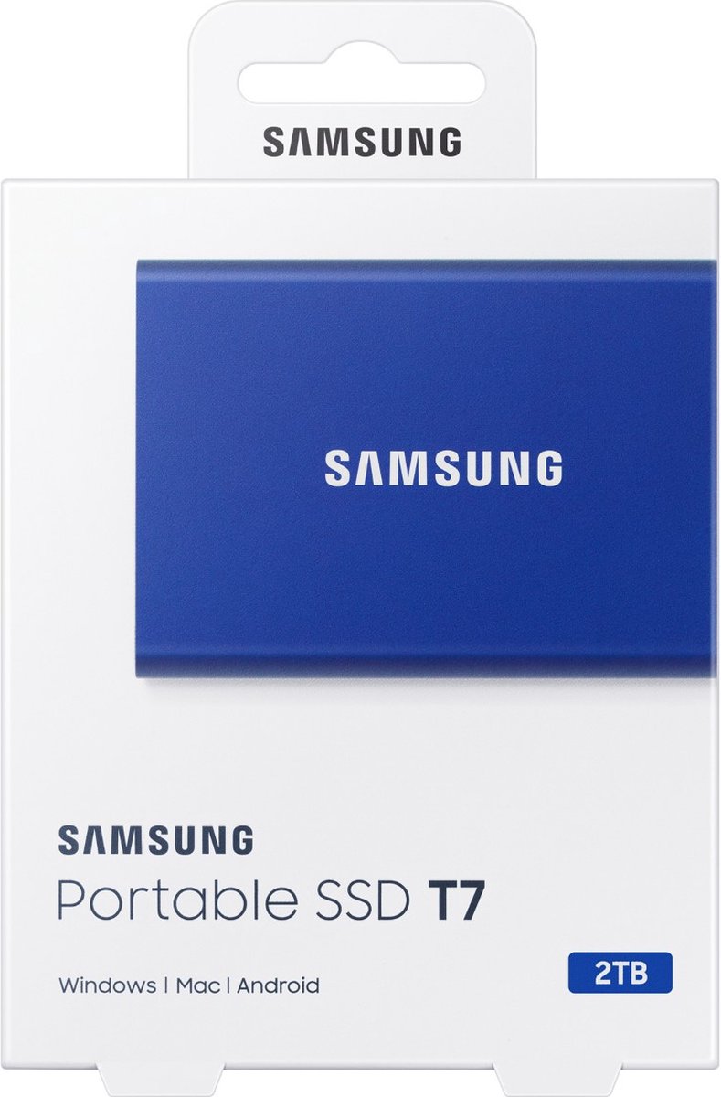 SAMSUNG Portable SSD T7 USB3.2 - 2To / Bleu - MU-PC2T0H/WW moins cher 