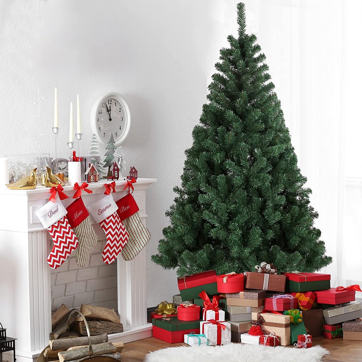 Kunstkerstboom – Premium kwaliteit - realistische kerstboom – duurzaam ‎110 x 110 x 180 cm