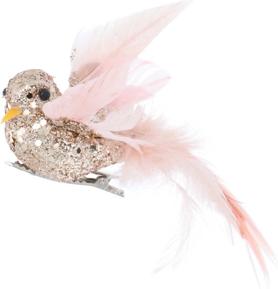 Decoris - Boule de Noël en Verre Transparente Oiseau .7 cm Decoris - Boule de Noël en Verre Transparente Oiseau .7 cm