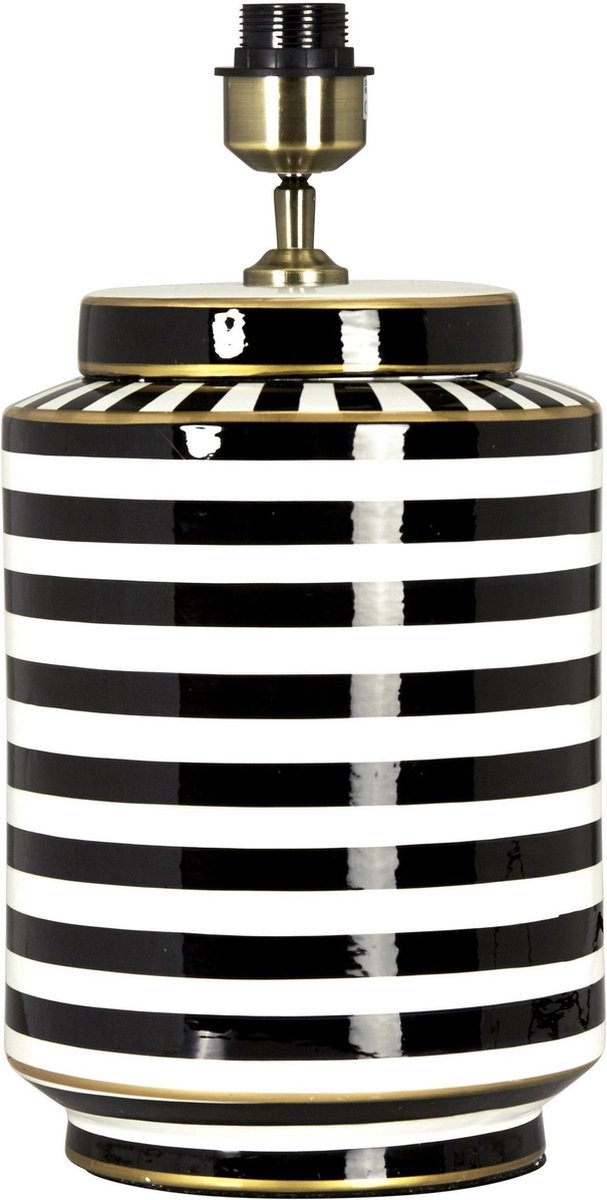 PR Home - Tafellamp Gatsby Zwart/Wit 43 cm