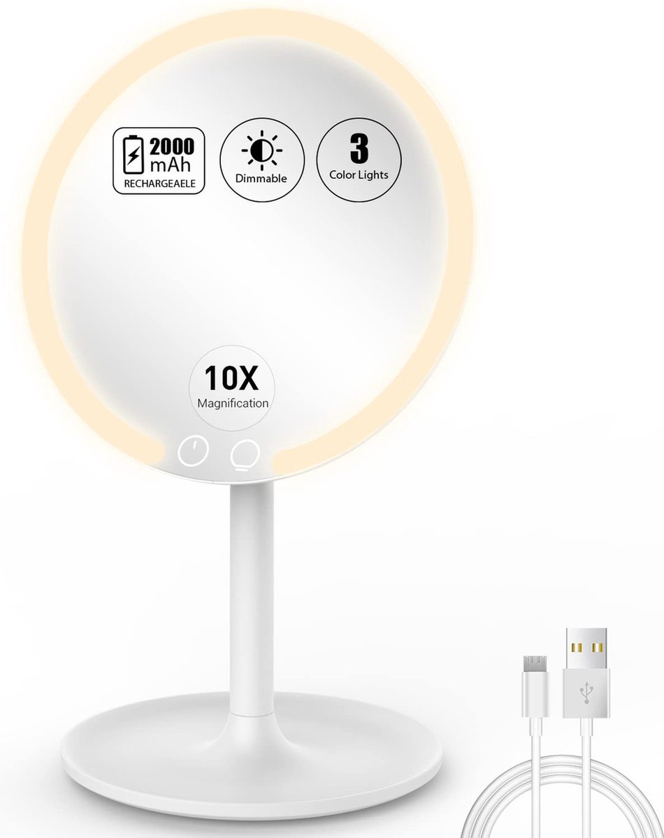Luxe Make Up Spiegel – Make up Mirror – Kaptafel – Vrouwen Accessiores Cadeau