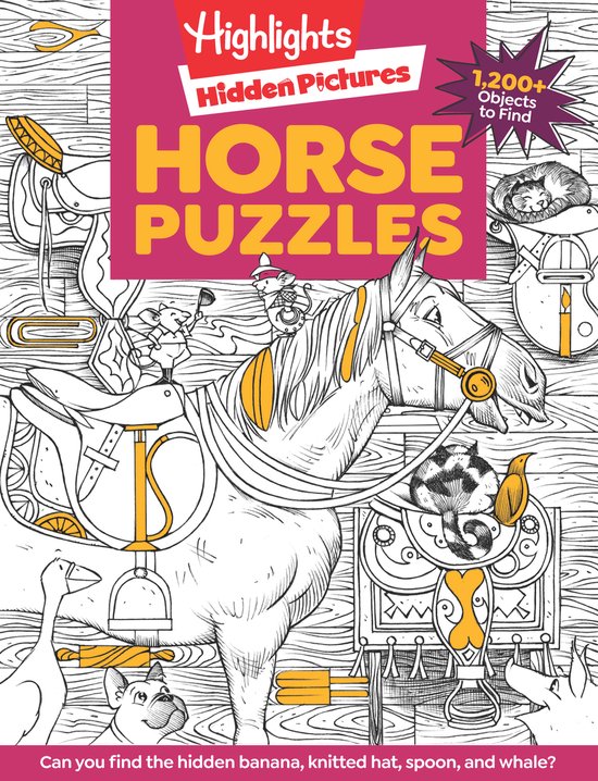 Highlights Hidden Pictures Horse Puzzles : trouvez plus de 1 200 objets dans ce puzzle avec des chevaux.