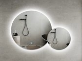 Badkamerspiegel FENOMÉ Madrid LED Verlichting 140cm (100cm en 60cm) incl. spiegelverwarming en touch schakelaar