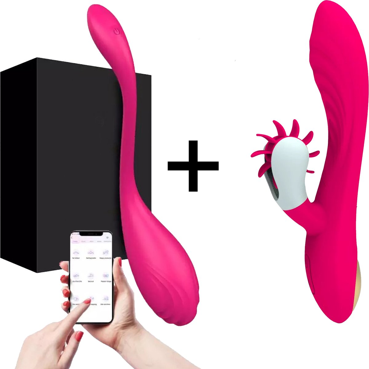 Miyoni® Vibrerend Ei + Tarzan Vibrator Set - Dildo Voor Vrouwen & Koppels – Clitoris Stimulator – Seks Toys Femme – Met App