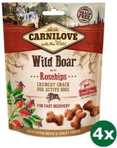 4x200 gr Carnilove crunchy snack everzwijn / rozenbottel hondensnack