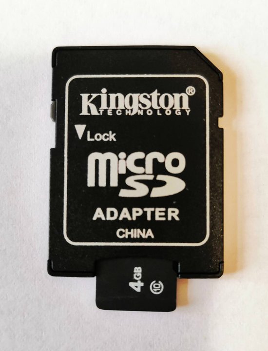 ruw morfine Trappenhuis Kingston Micro SD kaart 4 GB | bol.com