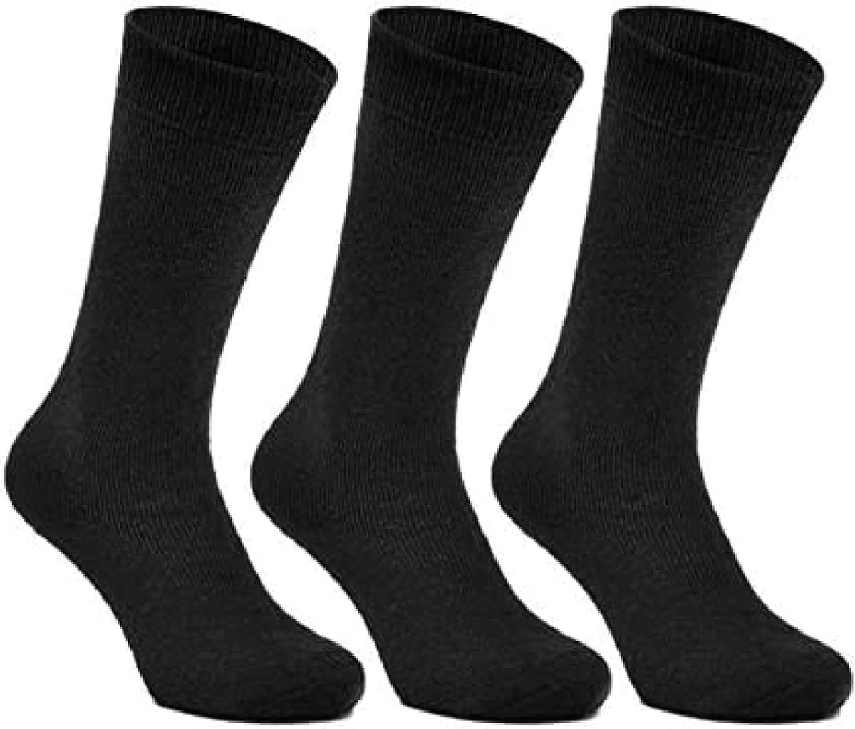 Calzini 6 paar zwarte thermo sokken maat 43-46