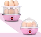 HR Goods eikerkoker elektrisch - Geschikt voor 1 - 14 eieren - Roze