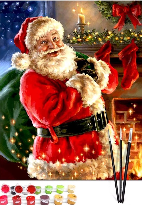 Schilderen op nummer Kerst (40 x 50 cm)