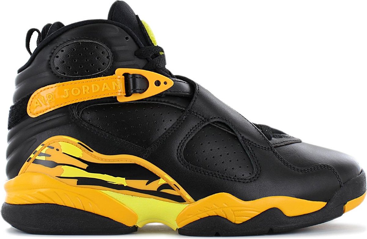 Air Jordan 8 Retro - Sneakers Basketbalschoenen Schoenen Zwart-Geel CI1236-007 - Maat EU 37.5 US 6.5