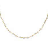 YO&NO - Collier - Femme - Plaqué Argent - Synth. Perles - 40 + 5 cm - Bijoux Femme - Argent 925