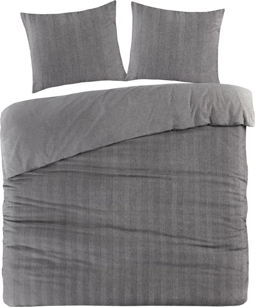 Papillon Beaufort Dekbedovertrek - Tweepersoons - 200x200/220 cm - Antraciet