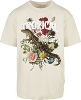OVERSIZED - Heren - Mannen - Dikke kwaliteit stof - T-Shirt - Streetwear - Urban - Modern - Casual - Tropical Style Flower T-Shirt