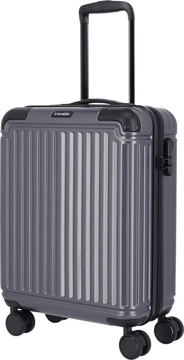 BÉIS 'The Carry-On Roller' in Atlas Pink - Pink Carry On Suitcase & Hard Shell Luggage