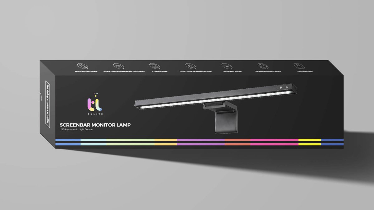 TULITE LED Monitor lamp - Dimbaar met USB, 3 kleurtemperaturen thumbnail 5