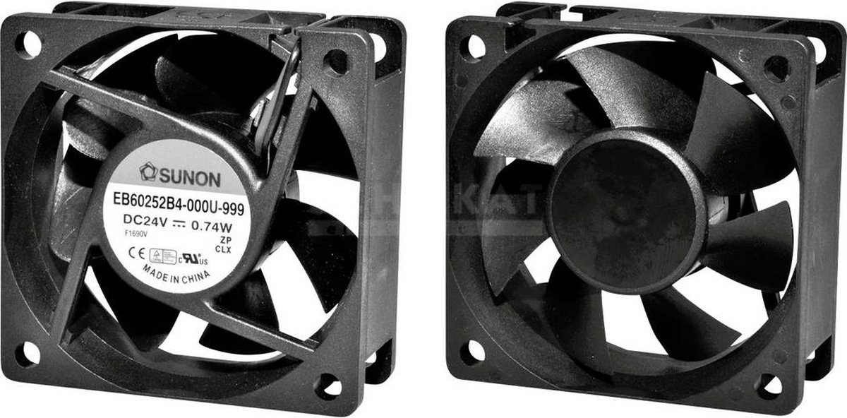 Sunon MF60252V11000UA99 Axiaalventilator 24 V/DC 39.91 m³/h (l x b x h) 60 x 60 x 25 mm