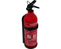 Benson Compacte poederblusser - 1 kg - geschikt voor brandklassen A, B en C - inclusief bevestigingsbeugel