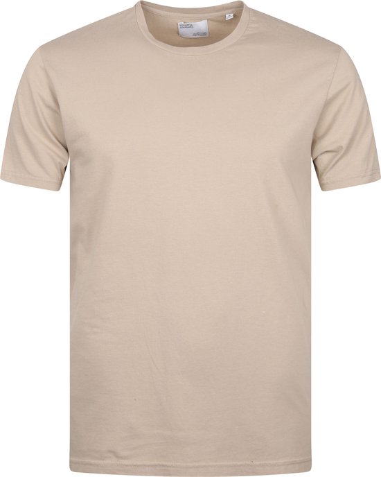 Colorful Standard - T-shirt Beige - Heren - Maat XXL - Modern-fit