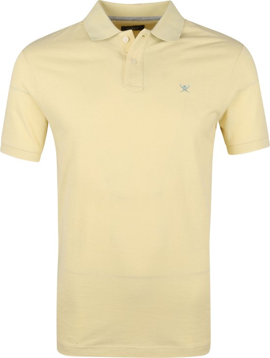 Hackett - Polo Chambry Geel - Slim-fit - Heren Poloshirt Maat XL