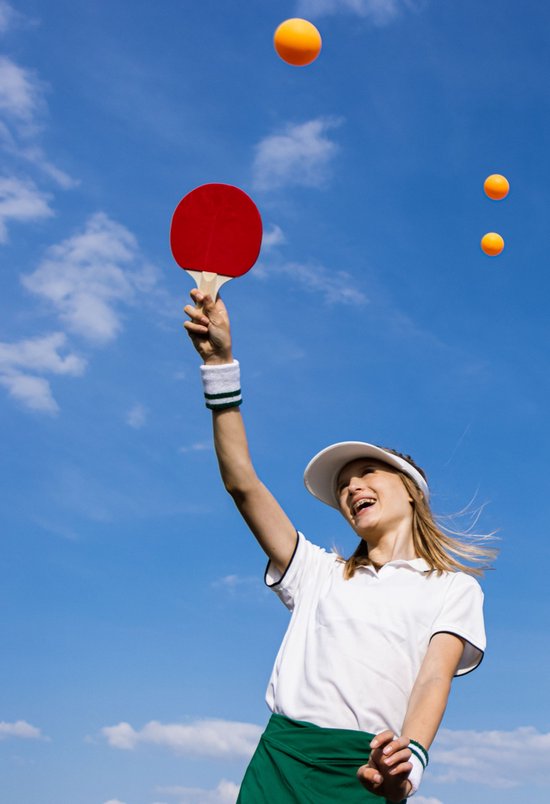 Balles de Balles de tennis de table Avento - 6 Pièces - ABS - Oranje